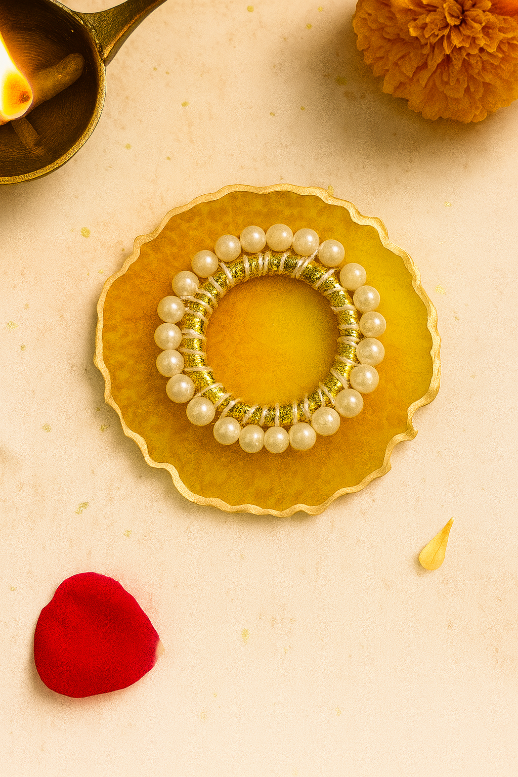 Diya / T-Light Holder / Coin Platter 4" - Mix color