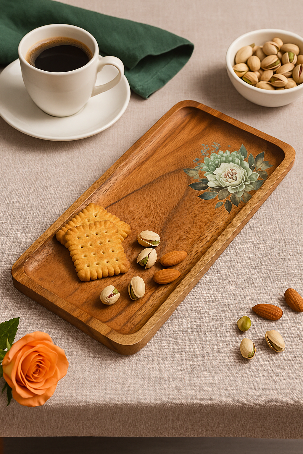Printed Wooden Platter - Rectangle