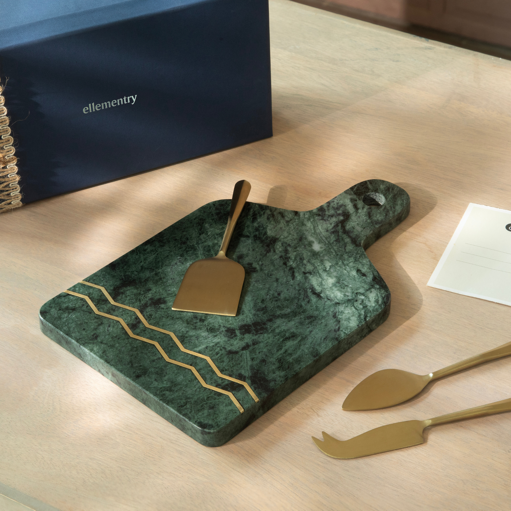 Cheese Board & Cutlery Gift Box