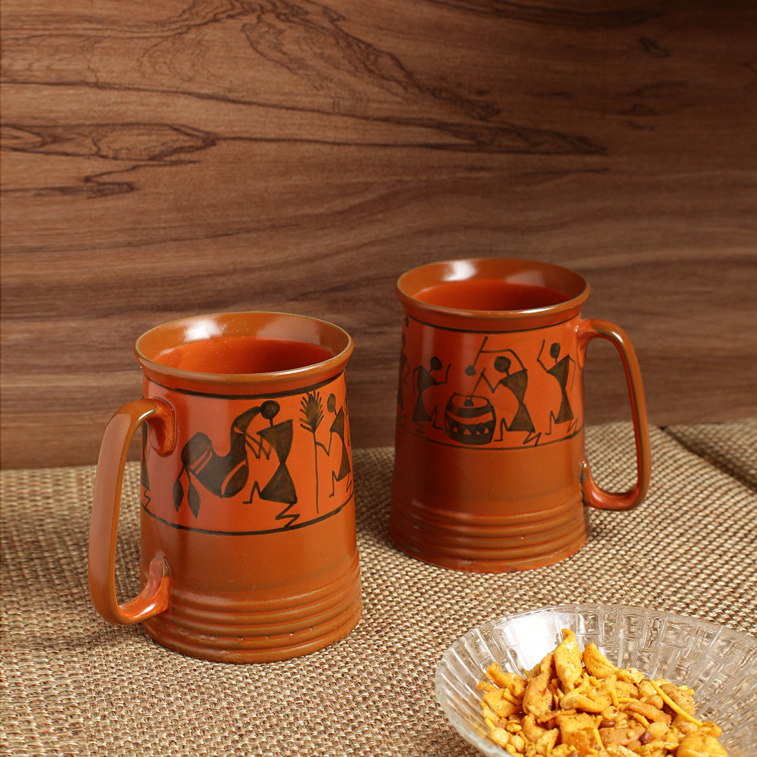 Beer/Milk Mugs Set of 2 - Warli Brews