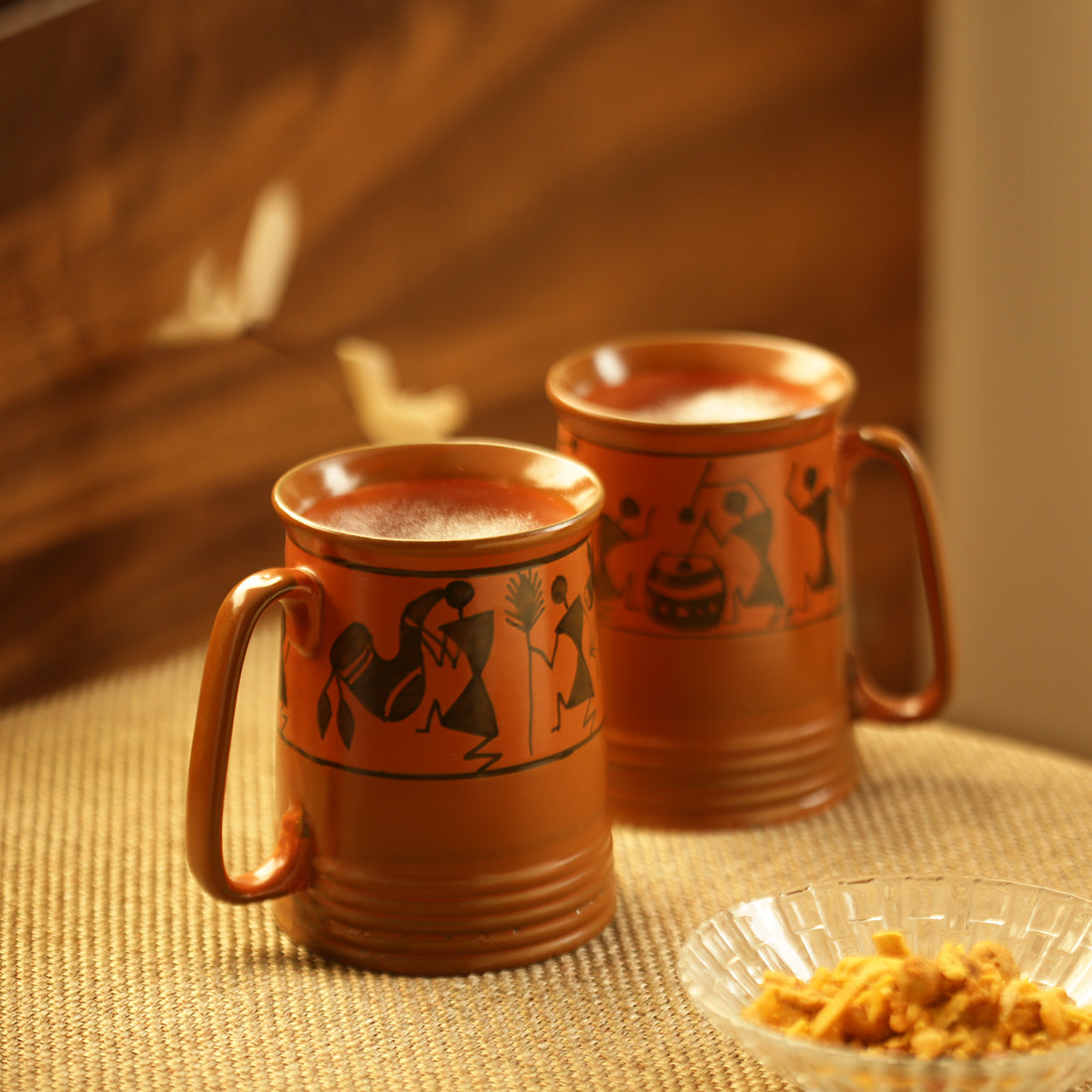Beer/Milk Mugs Set of 2 - Warli Brews