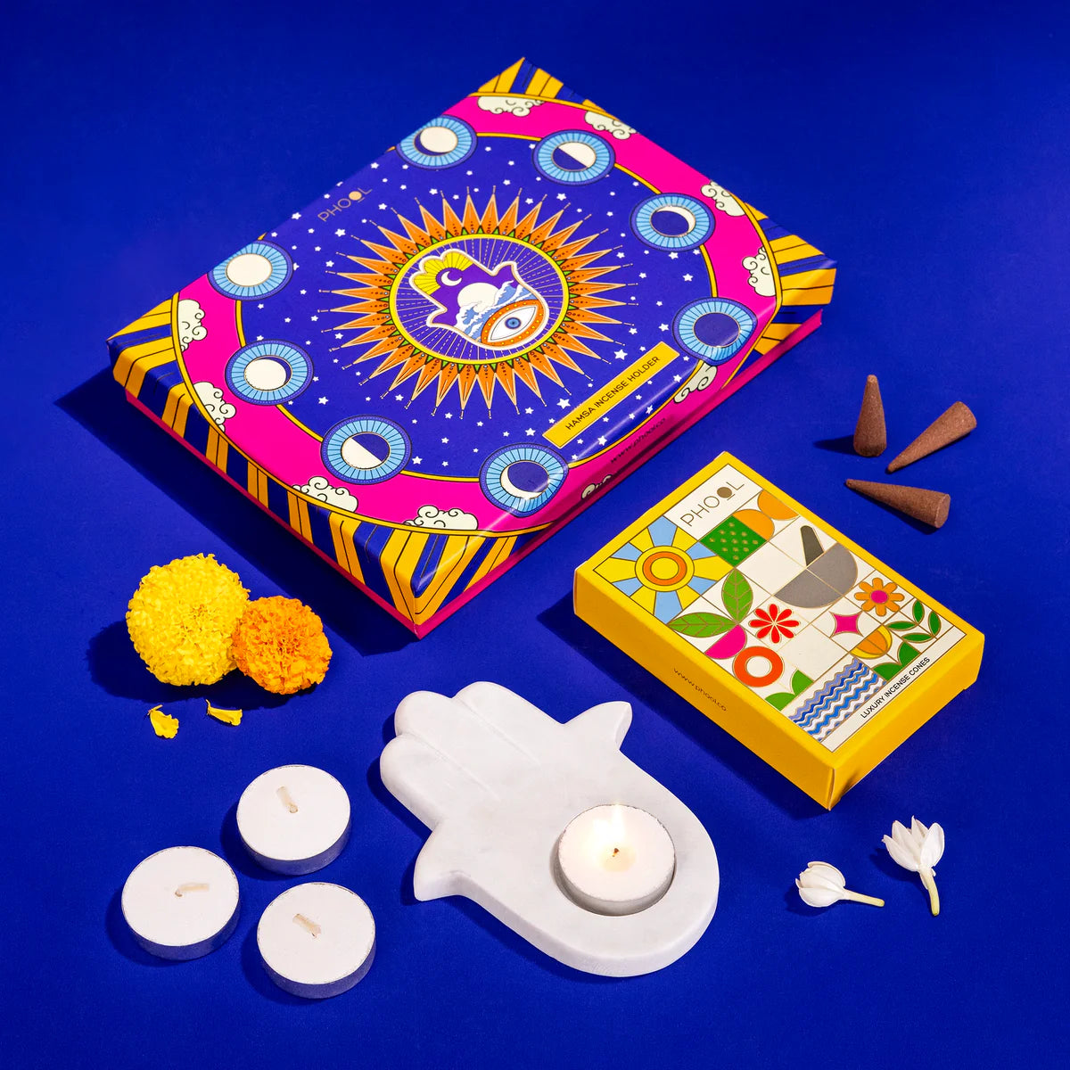 Marble Hamsa Gift box