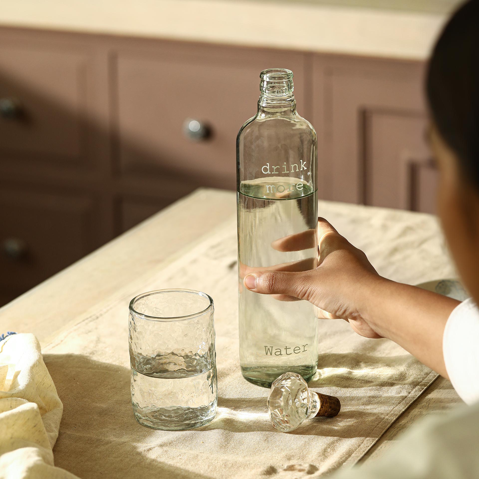 Pour & Sip Bottle Gift Set - Glass
