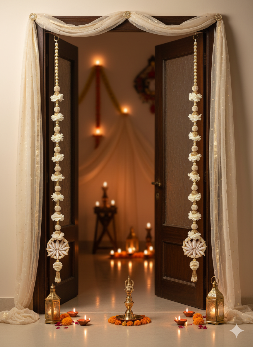 Leo Traditional Hanging (White Lotus)