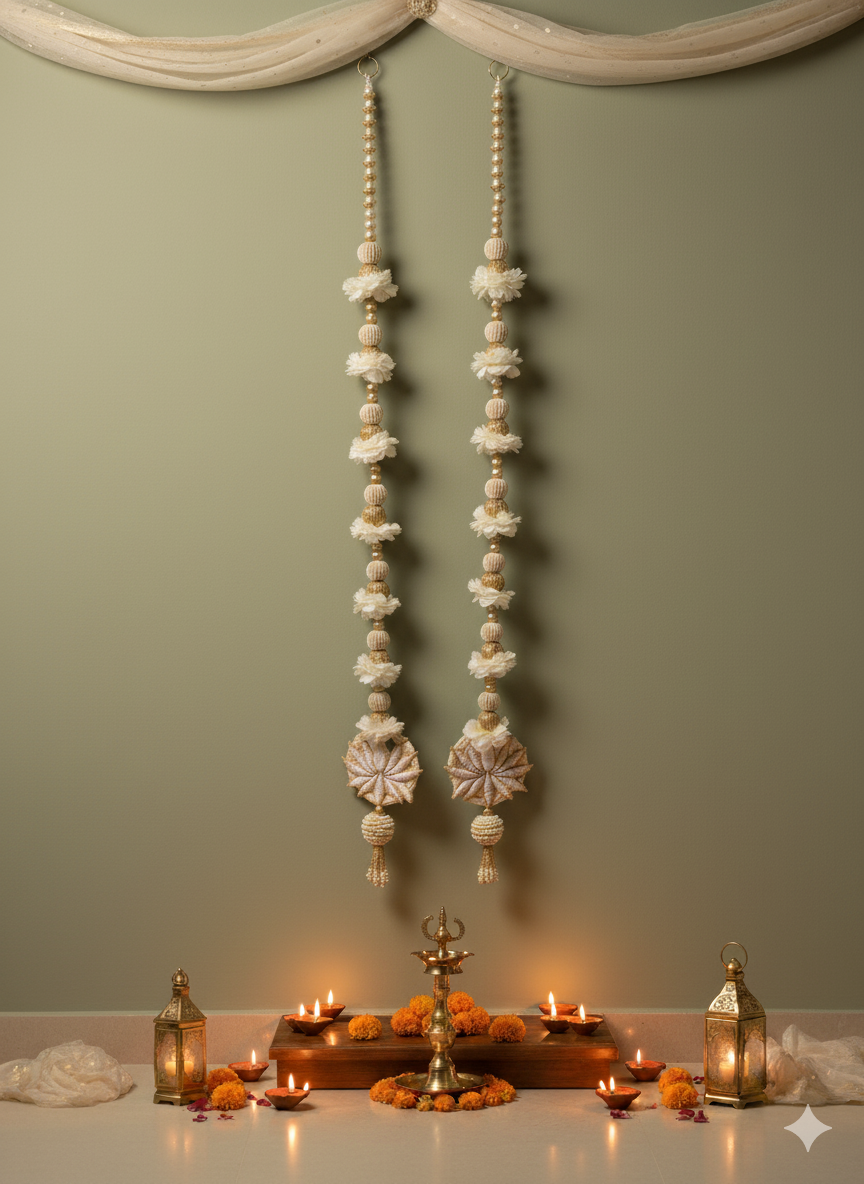 Leo Traditional Hanging (White Lotus)