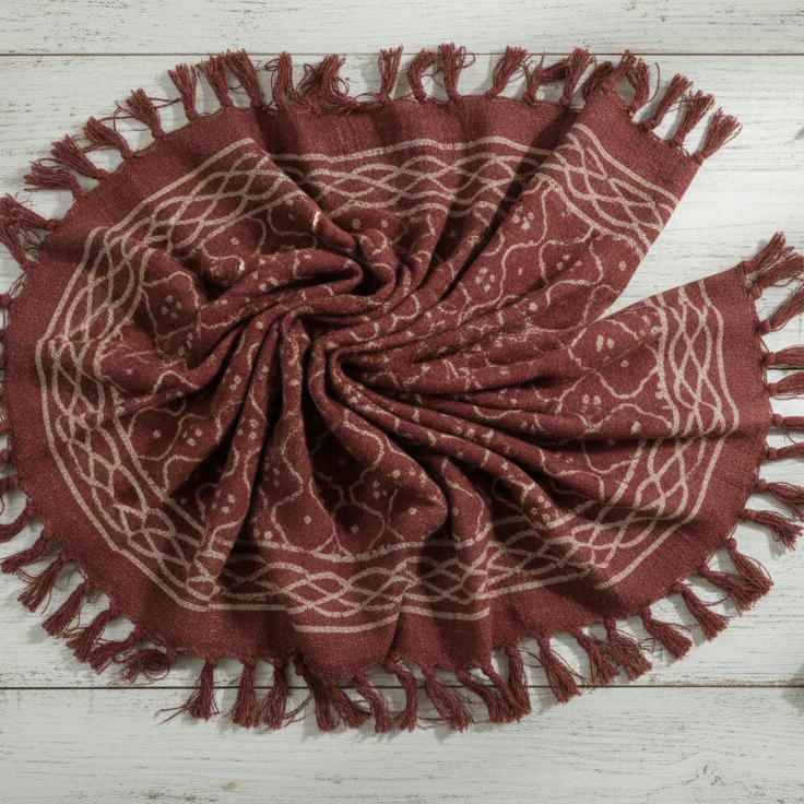 Hand Knitted/Woven Throw | 50" x 60" | 100% Cotton