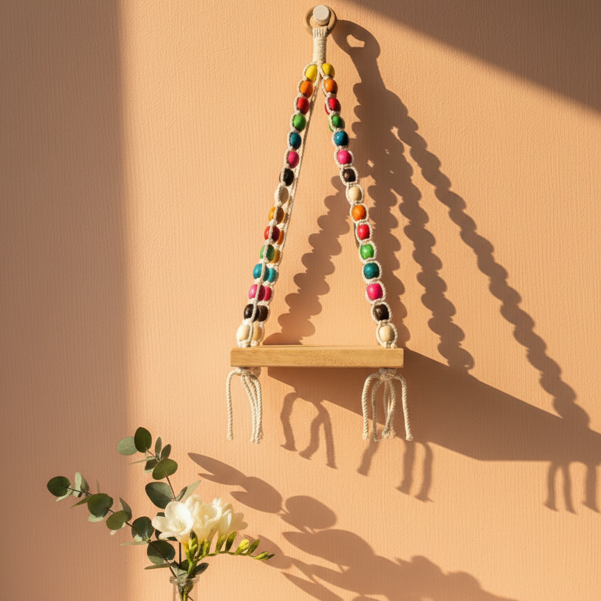 Colorful Beaded mini shelf