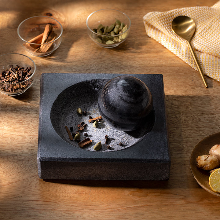 Marble Mortar & Pestle