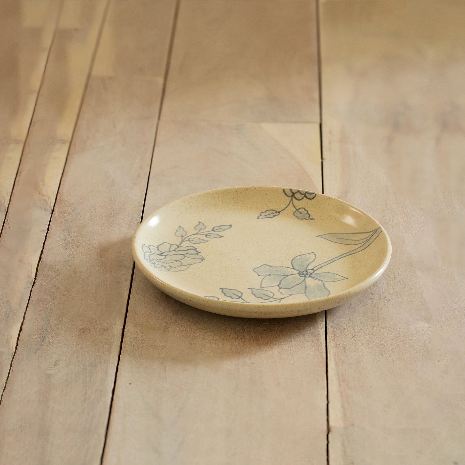 Side Plate - Blue Fern
