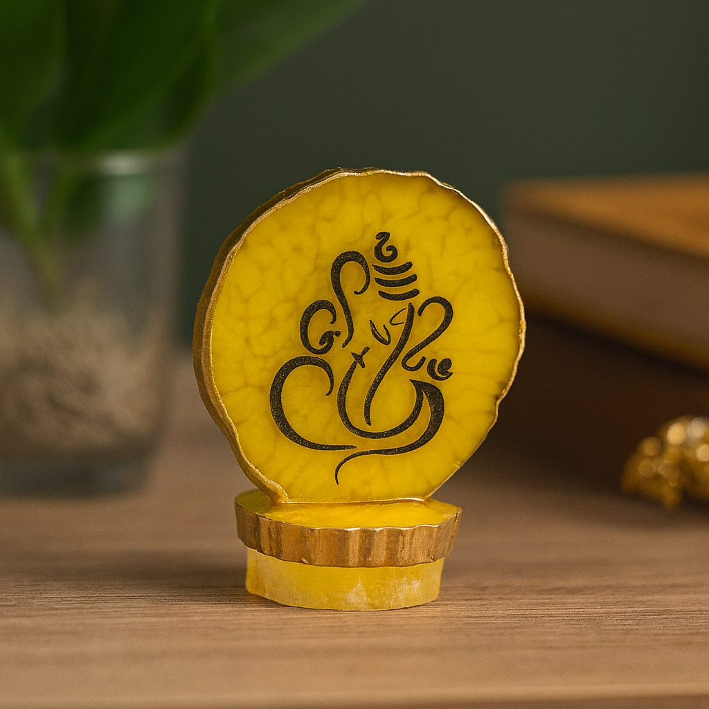 Ganesha 5cm - Yellow