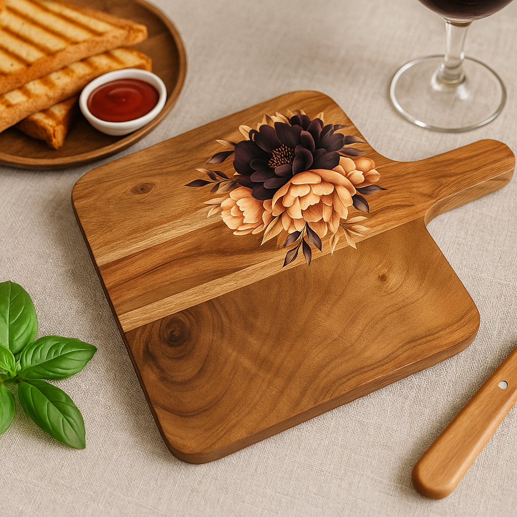 Printed Wooden Platter - Chopping Board / Cheese Board