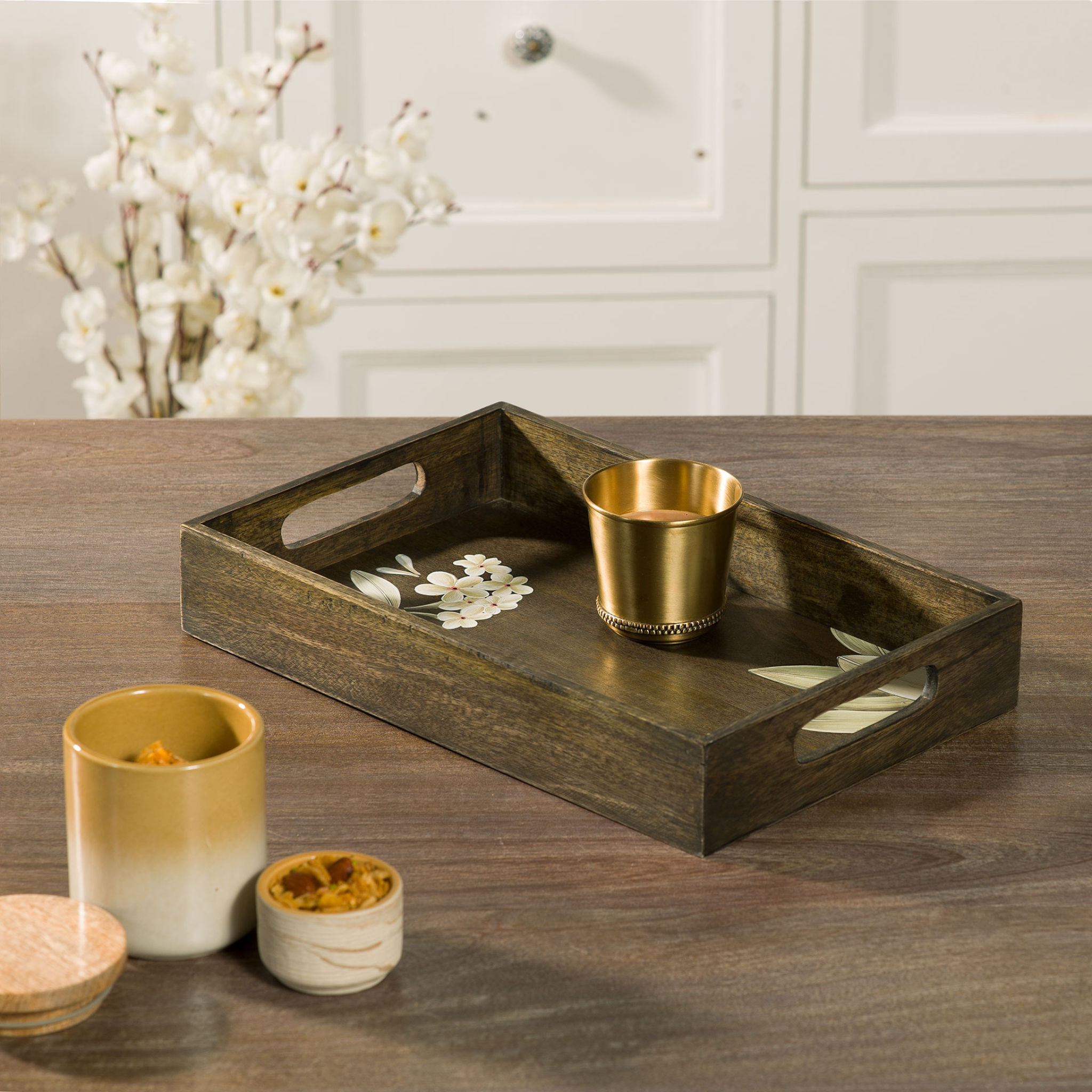Tray - AuraGold Flower