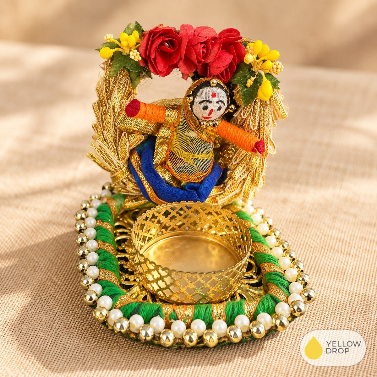 Rajasthani Gudiya tealight holder