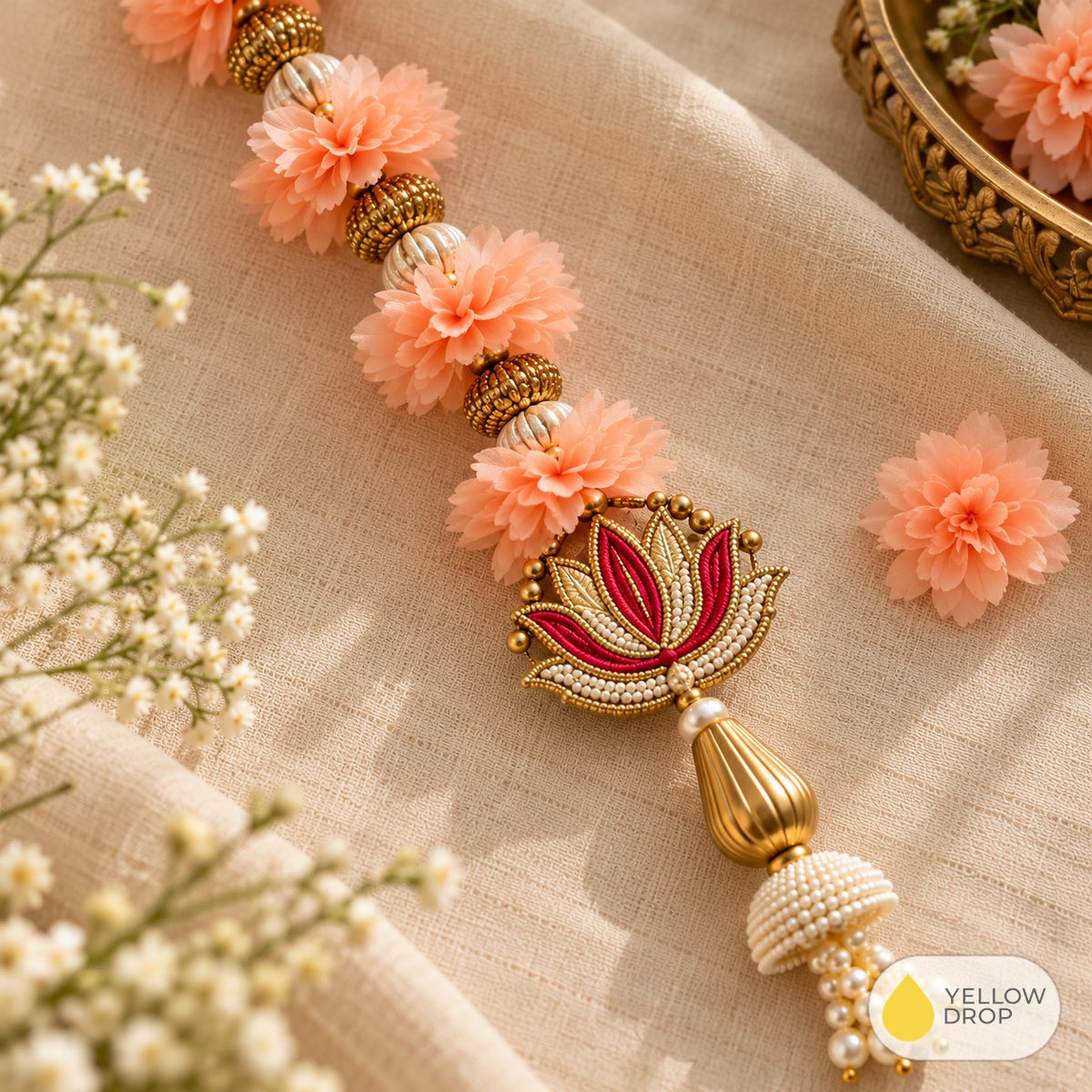 Peach Flower Hanging close-up